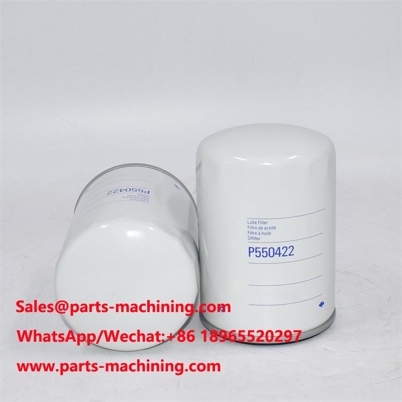 O filtro de óleo P550422 substitui 12455035100 AT308583
        